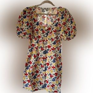 RIXO for Target white floral mini dress size 10